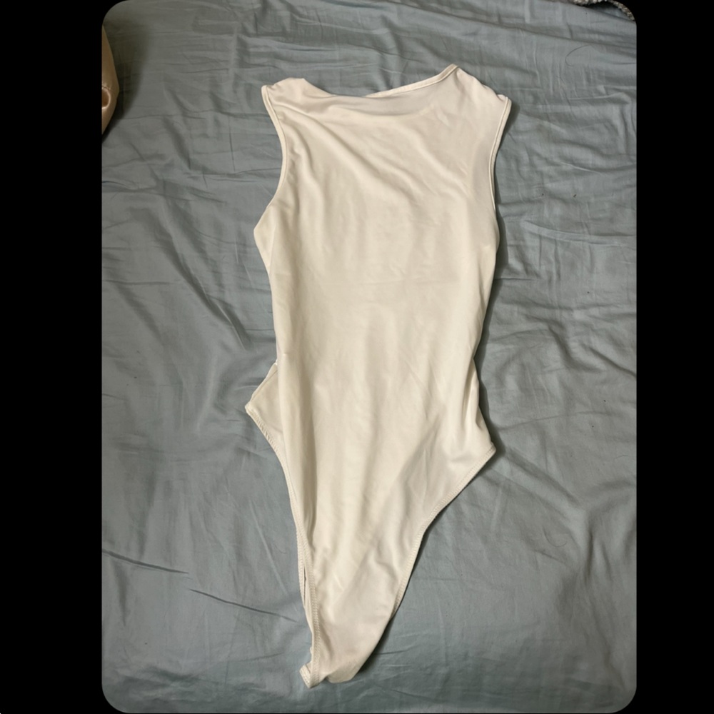 White Tank Top Bodysuit from Shein, SZ XS